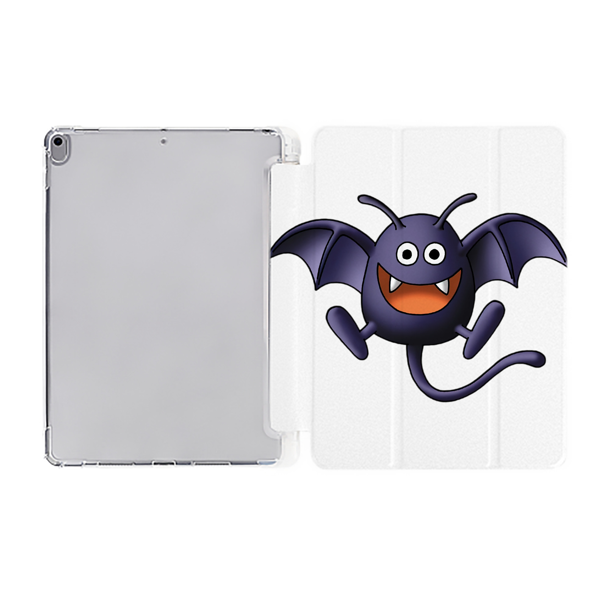 （画像用） ドラゴンクエスト Doragon Kuesuto Dragon Quest IPad ケース ペン収納付き 三つ折りスタンド PUレザー×シリコン 対応機種9.5/10.5/10.9インチ